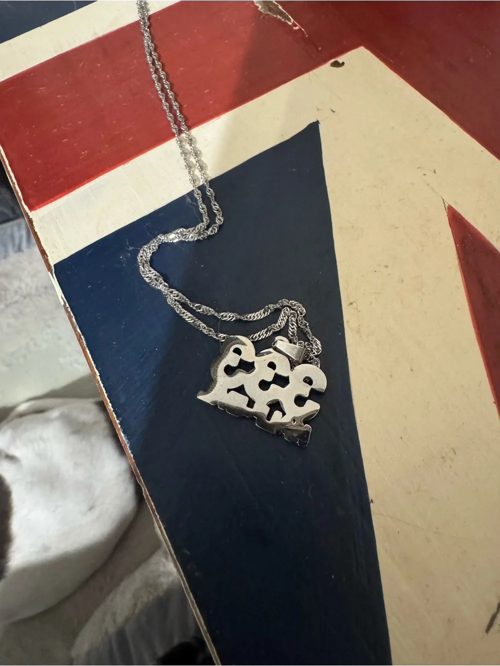 Half Evil 333 steel necklace